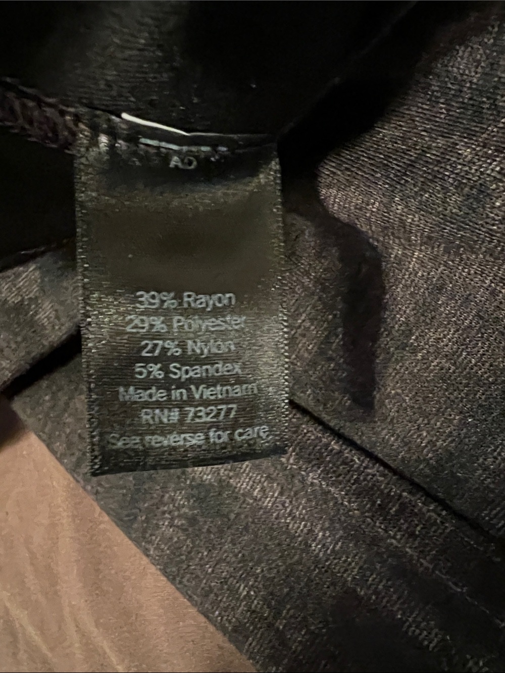 Simply Vera Women's Black and Brown Plaid Slim Fit Pants - Picture 3 of 7